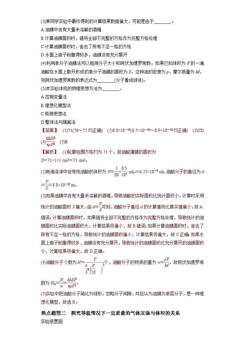 【二轮复习】高考物理专题20  热学和光学实验（题型专练）.zip02