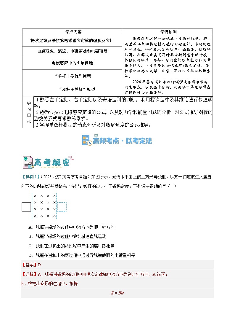 【二轮复习】高考物理专题08 电磁感应的综合运用（讲义）（解析版）第2页