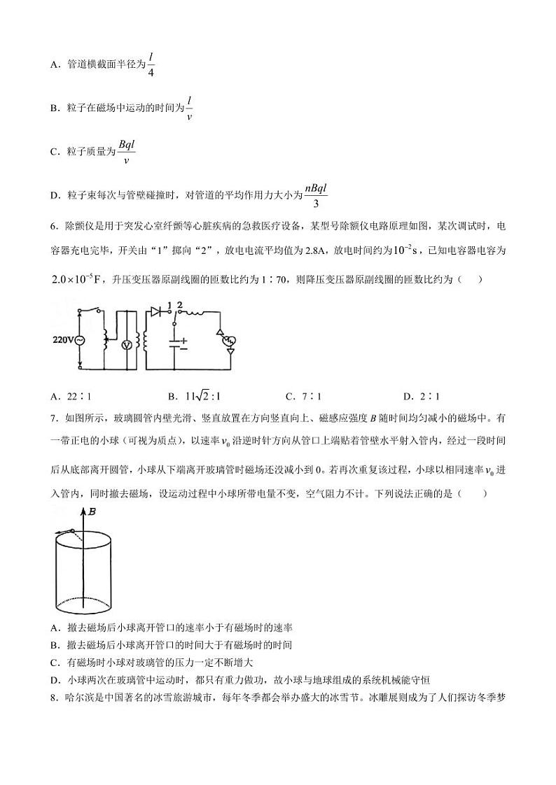 2024届江淮十校高三下学期三模联考物理试题+答案第3页