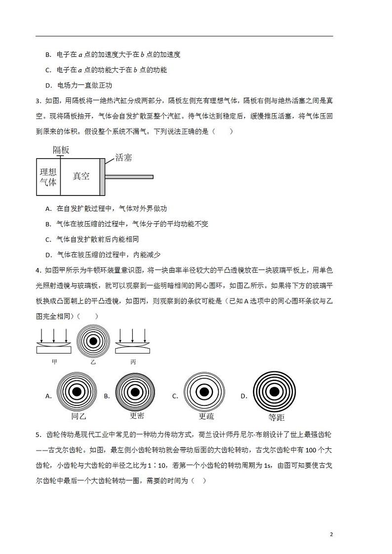 2024年高考押题预测卷—物理（山东卷02）（考试版）第2页