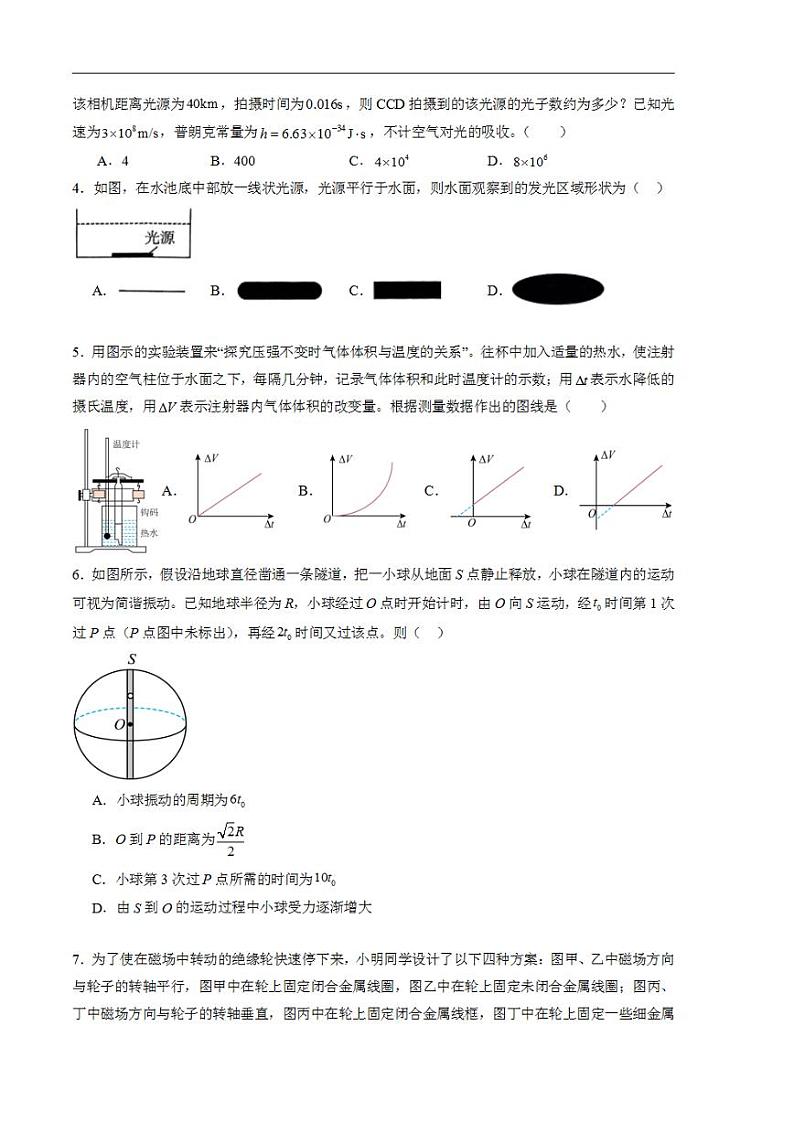 2024年高考押题预测卷—物理（江苏卷01）（考试版）第2页