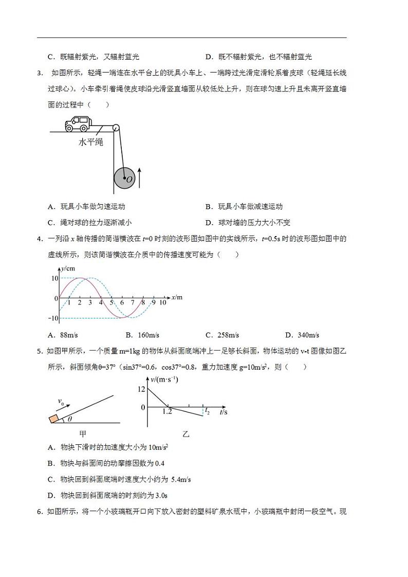 2024年高考押题预测卷—物理（辽宁卷03）（考试版）第2页