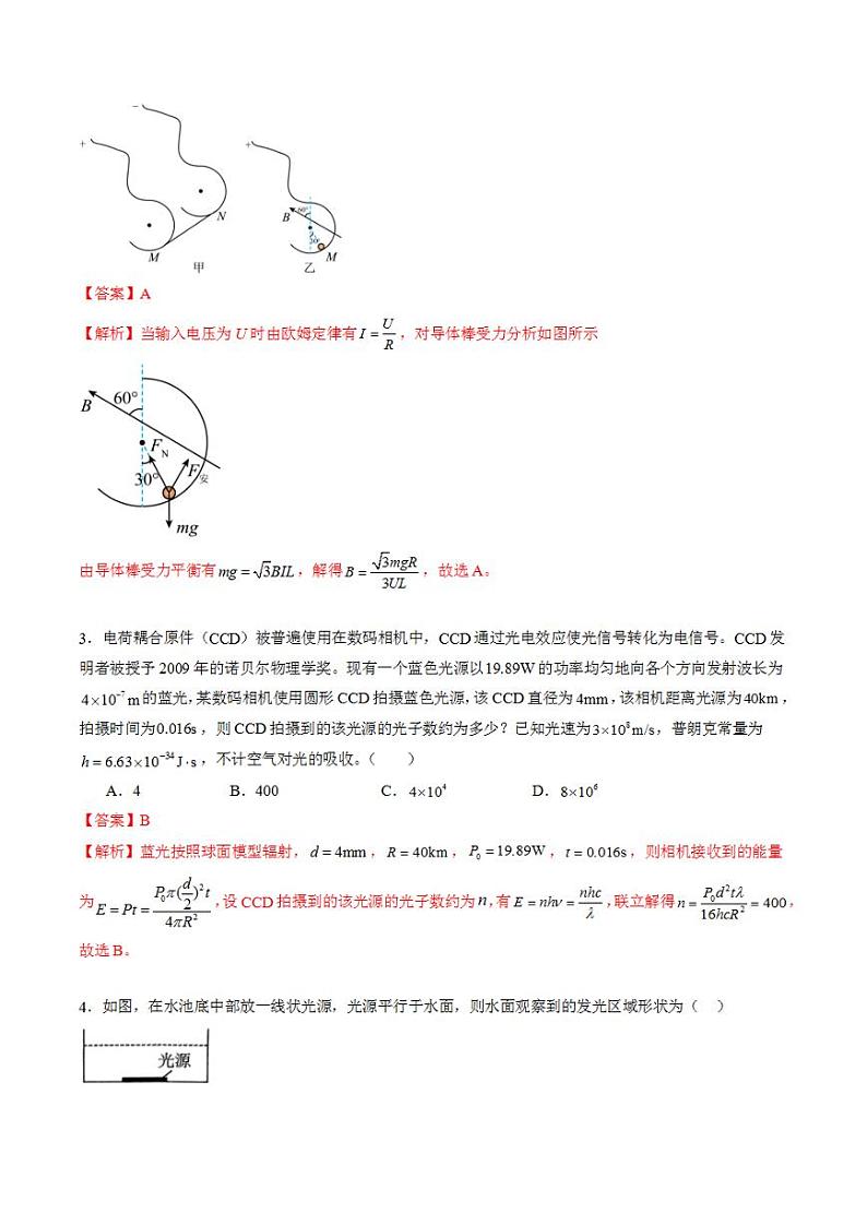 2024年高考押题预测卷—物理（江苏卷01）（解析版）第2页