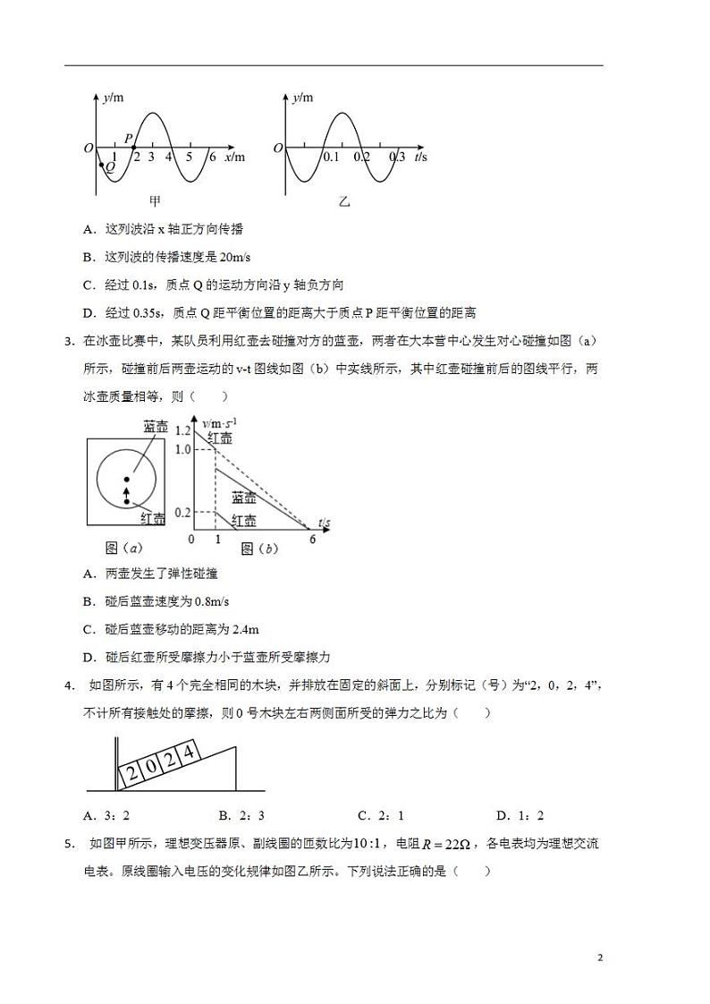 2024年高考押题预测卷—物理（辽宁卷）（考试版）第2页