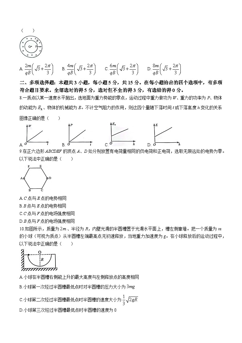2024届贵州省贵阳市高三下学期适应性考试（一）物理试题第3页