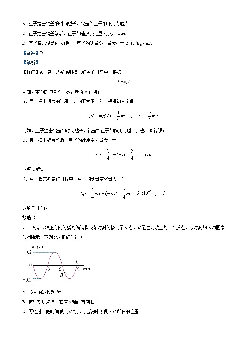 山西省忻州市名校2023-2024学年高二下学期3月联合考试物理试题（原卷版+解析版）02