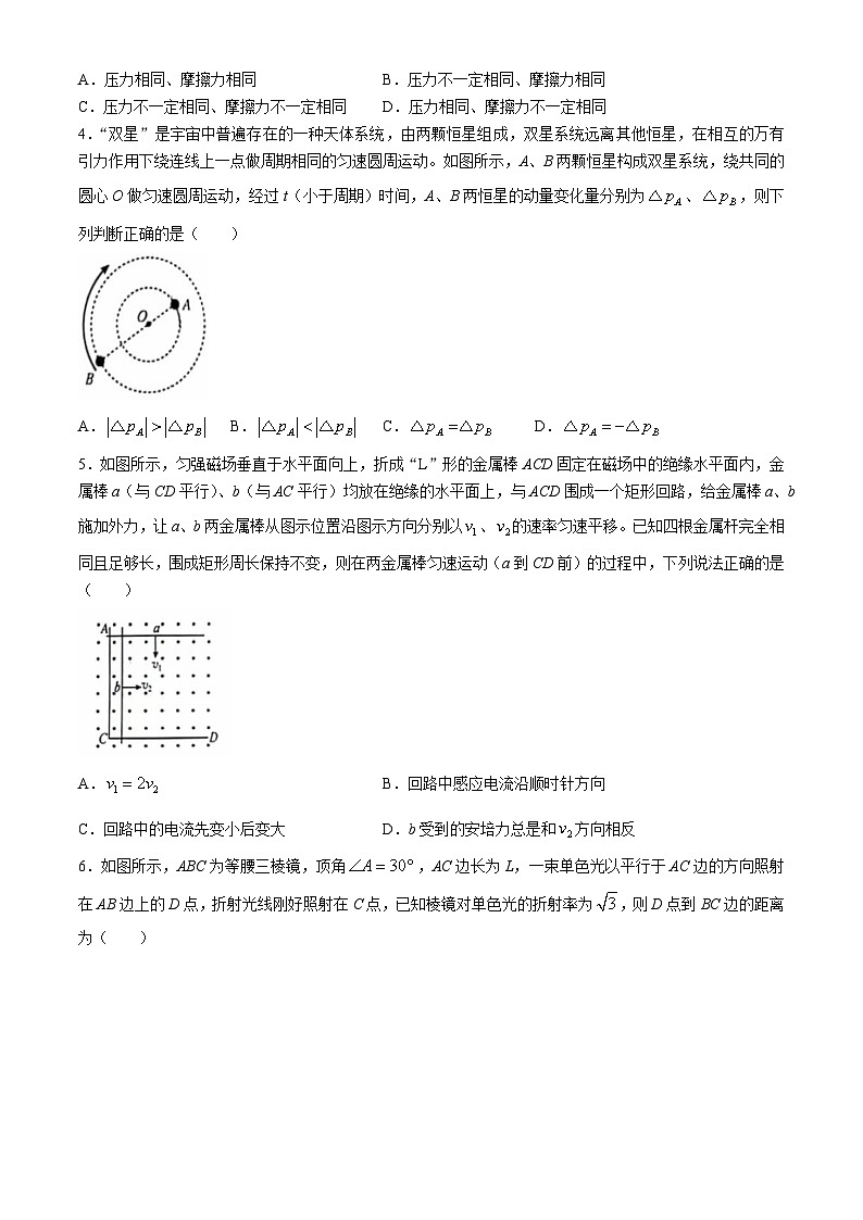 2024届江西省部分重点中学高三下学期第二次联考物理试题第2页