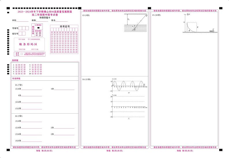广东省佛山市S6高质量发展联盟2023-2024学年高二下学期期中联考物理试题01