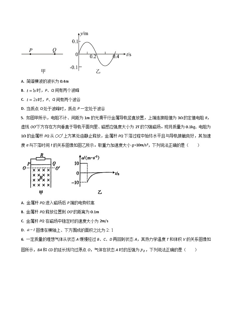 2023届河北省安国中学等三校高三下学期3月月考物理试题（Word版）第2页
