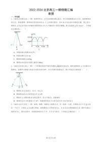 2022-2024北京高三一模试题物理分类汇编：单摆