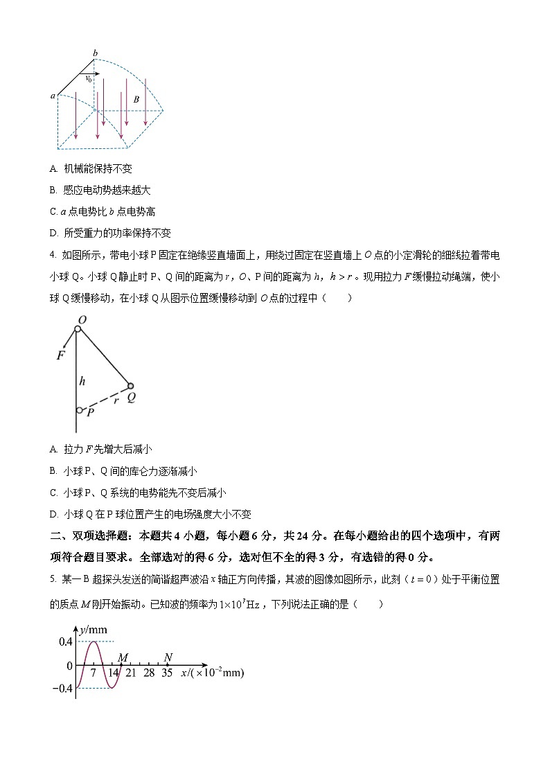2024届福建省龙岩市高三下学期三模物理试题（原卷版）第2页