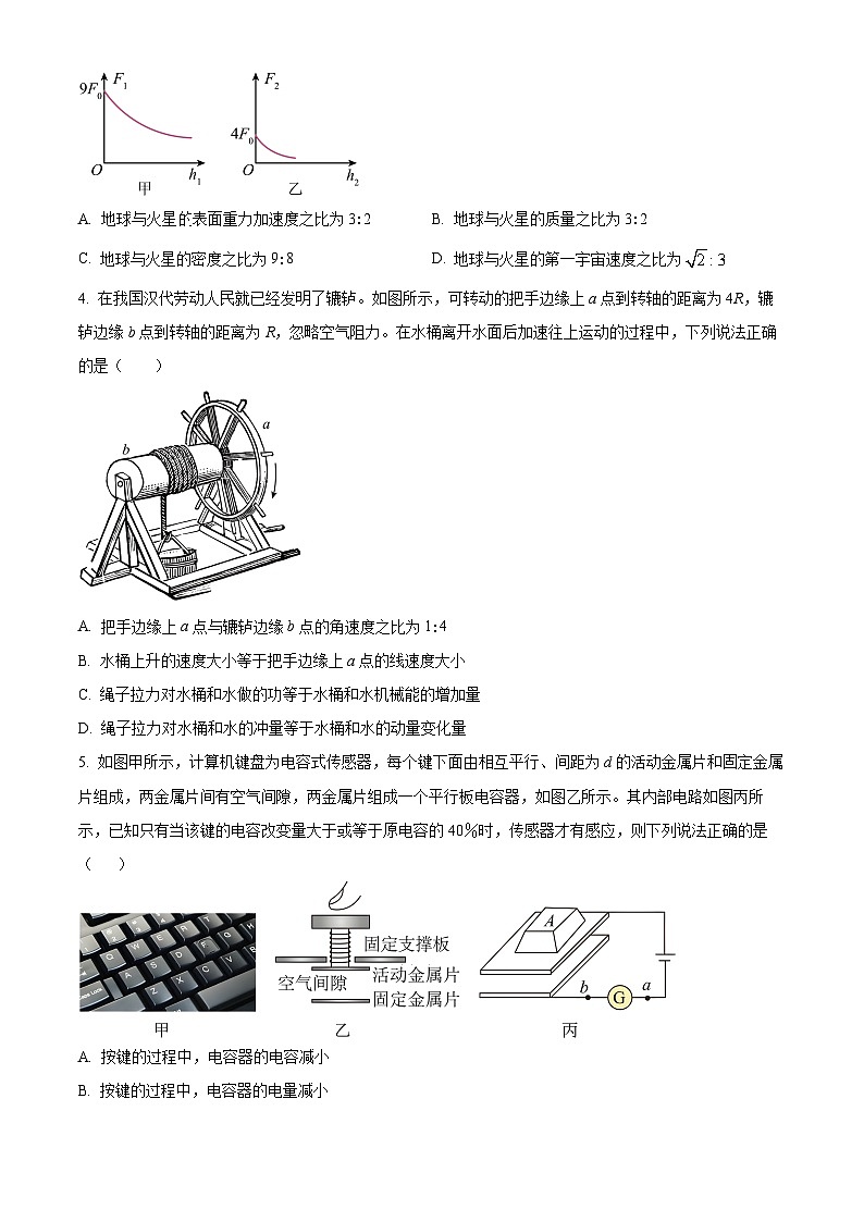 2024届天津市南开区高三下学期二模考试物理试题（原卷版+解析版）02