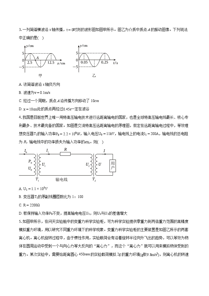 2024年广东省中山市华侨中学高考物理模拟试卷（一）（含详细答案解析）02