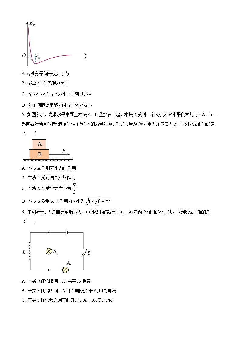 2024届北京市朝阳区高三下学期二模物理试题（原卷版）第2页