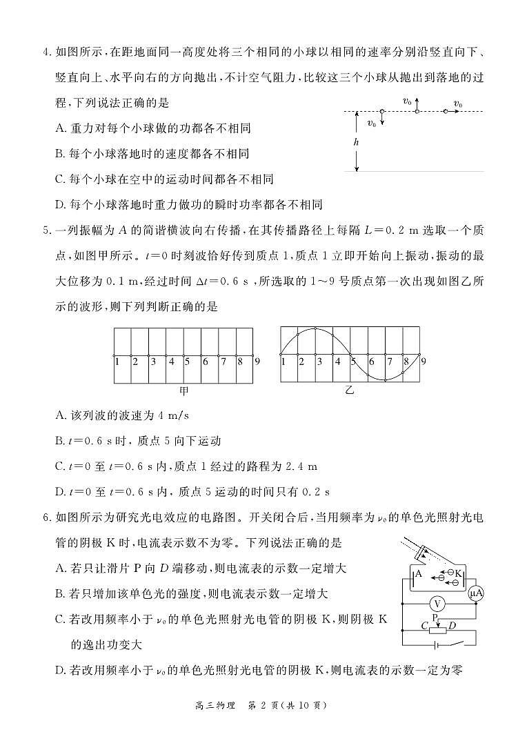 2024年北京市东城区高三二模物理试题及答案第2页