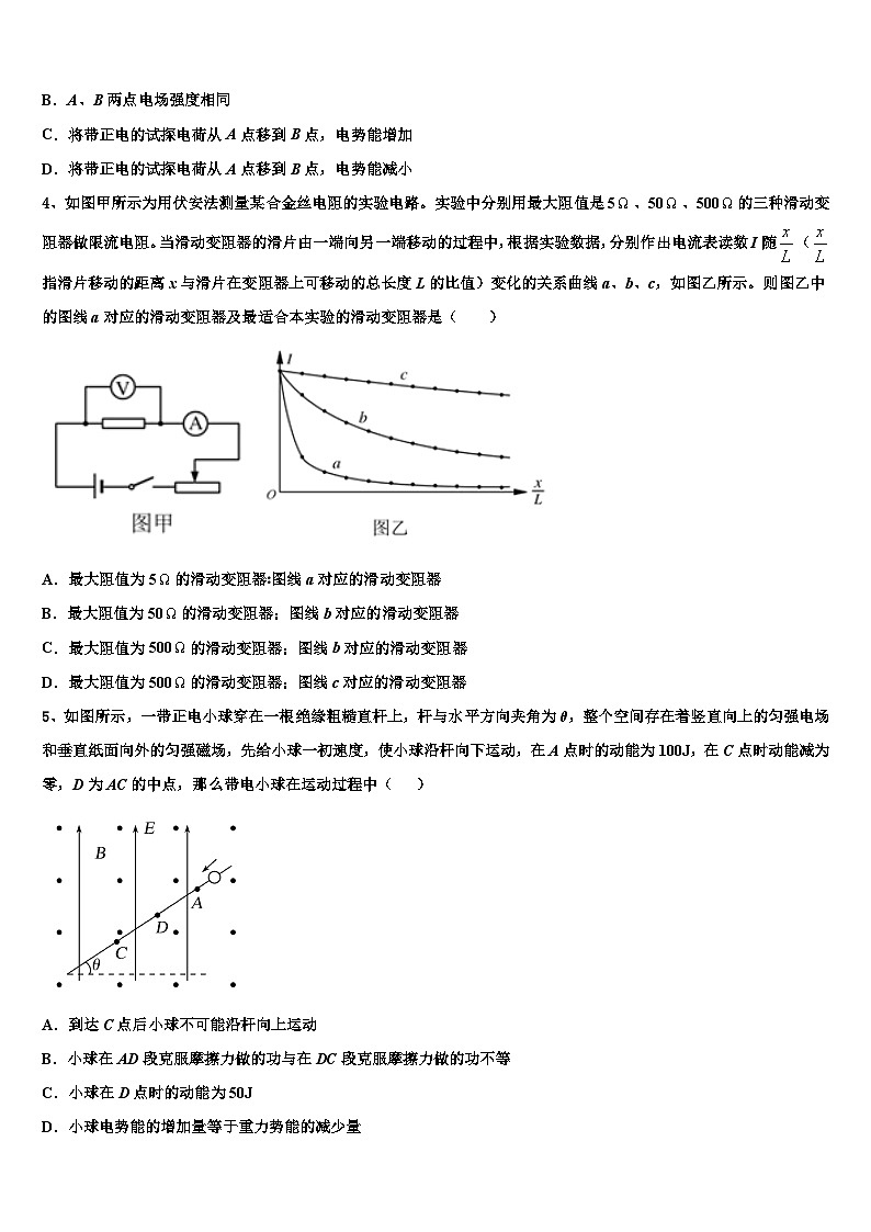 河北省重点中学2024届高三物理下学期联考试题第2页
