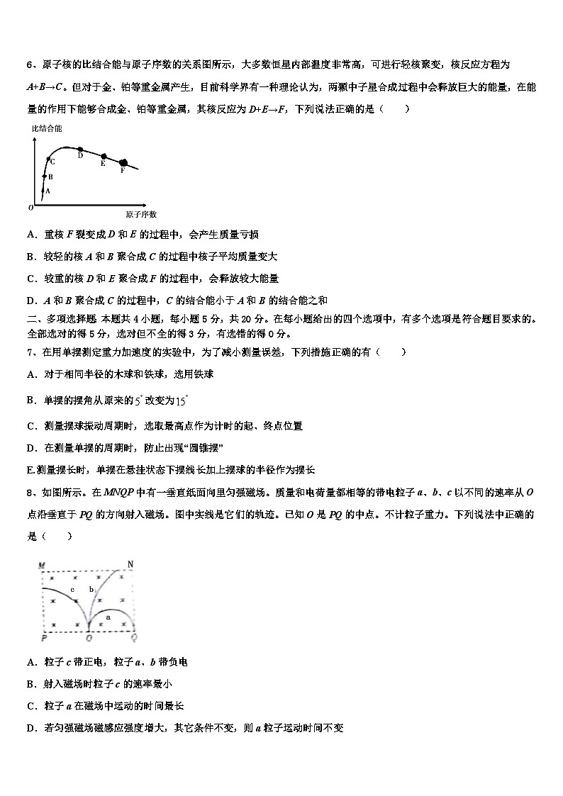 河北省重点中学2024届高三物理下学期联考试题第3页