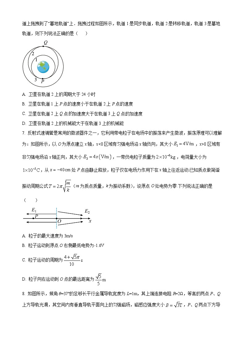 2024届山西省运城市高三下学期二模理综试题-高中物理（原卷版+解析版）03