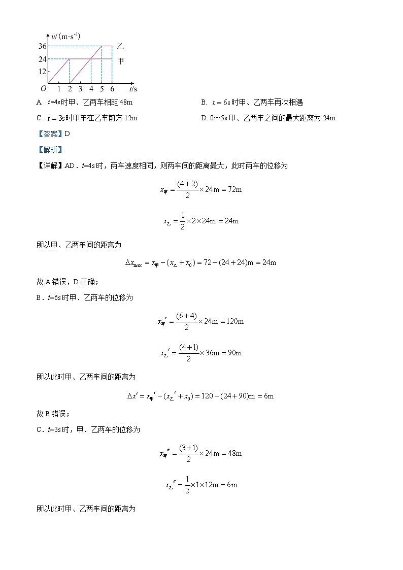 2024届四川省达州市普通高中高三下学期第二次诊断性考试理综试卷-高中物理（原卷版+解析版）02