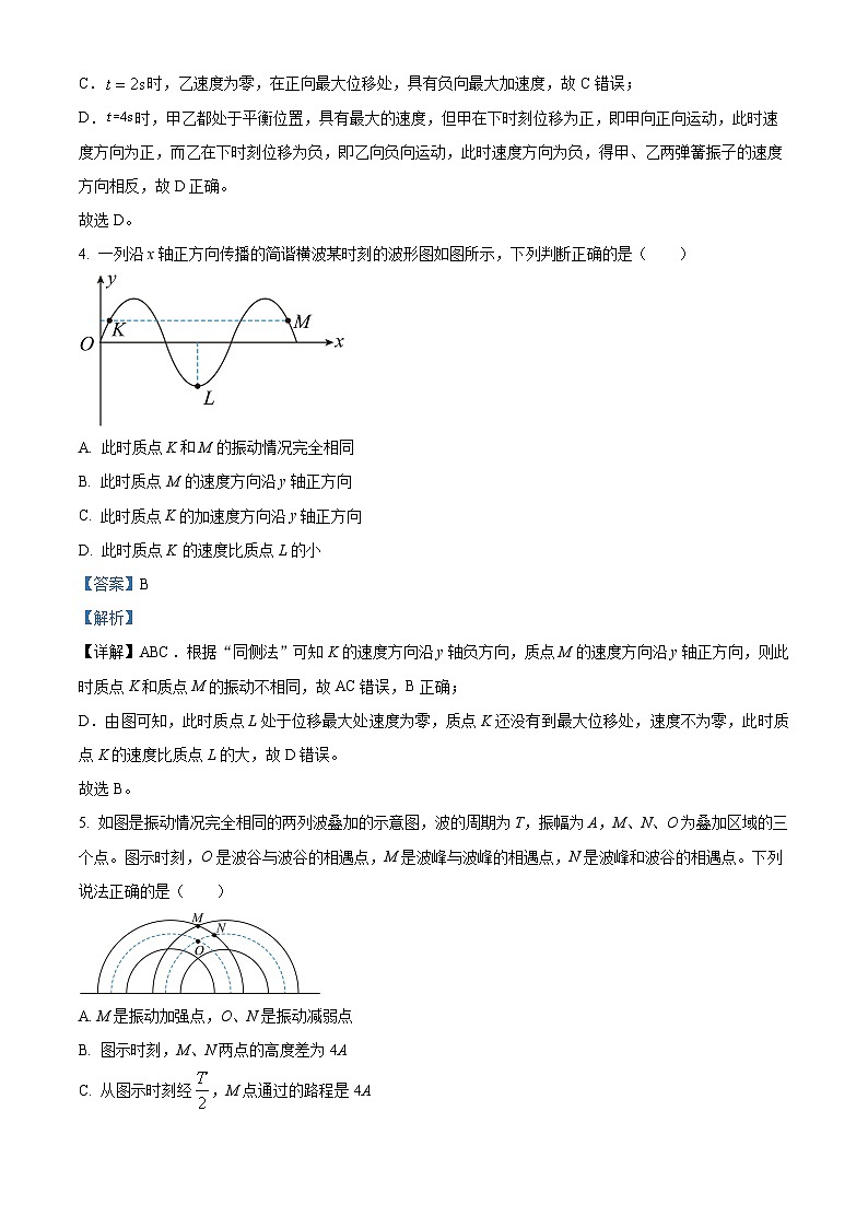 辽宁省鞍山市普通高中2023-2024学年高二下学期期中考试物理试题（B）（原卷版+解析版）03