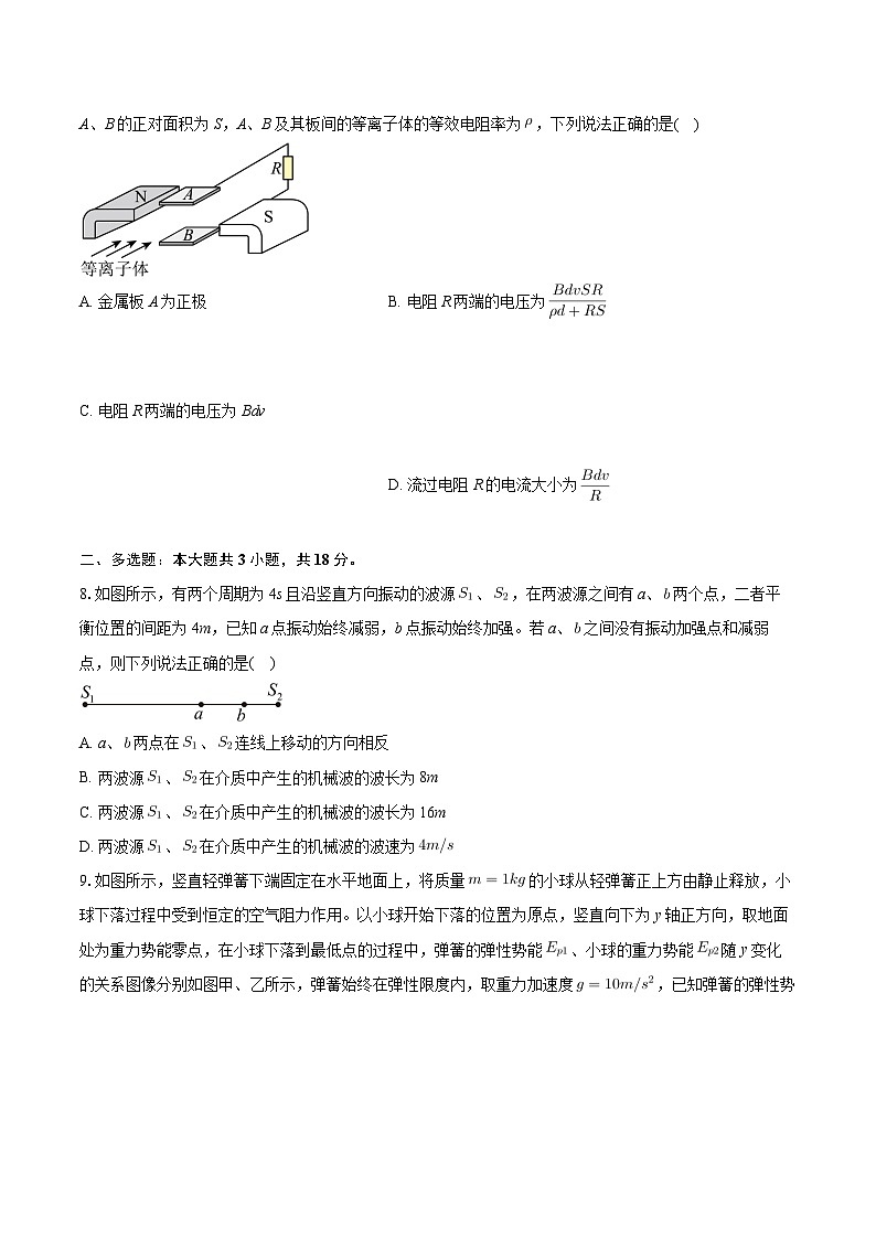2024届河北省部分示范性高中高三下学期第三次模拟考试物理试卷03