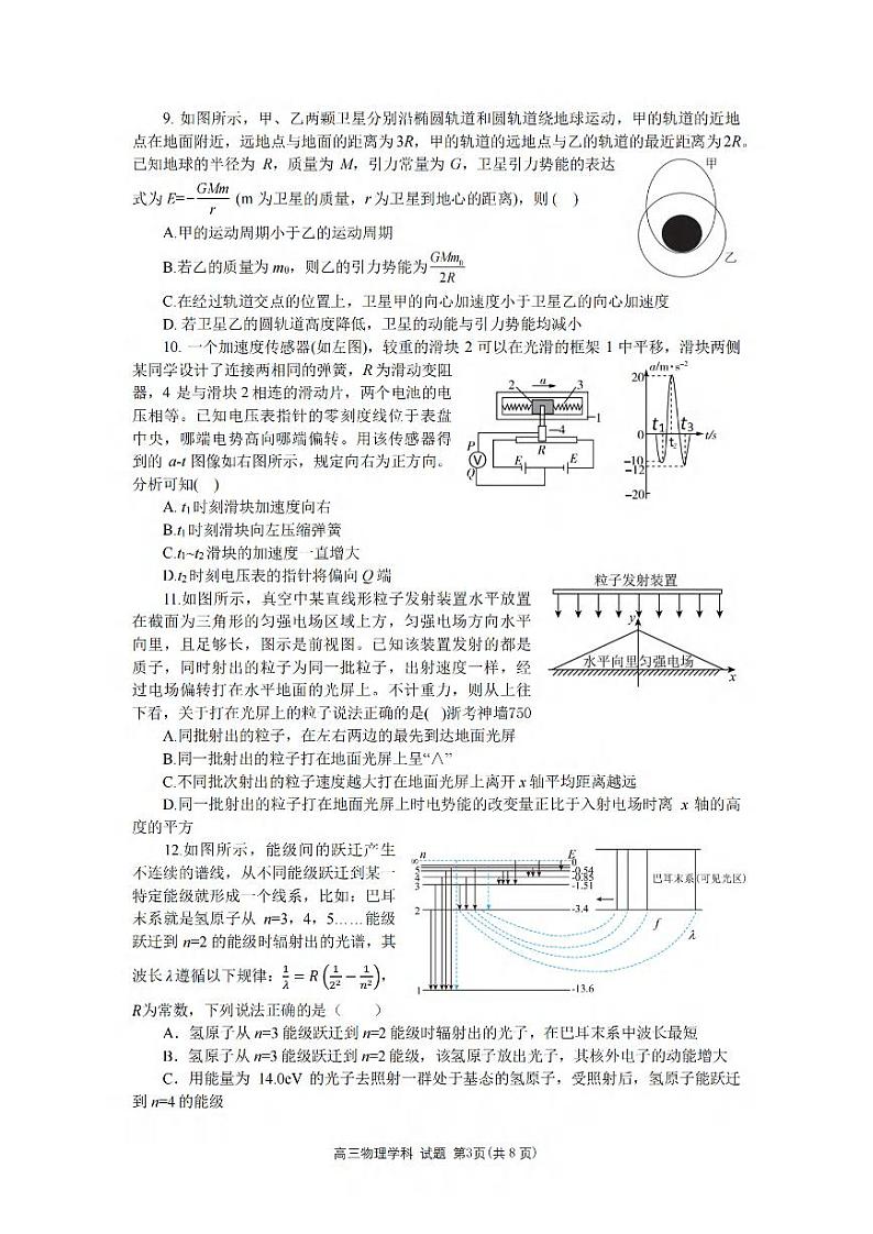物理卷-2404天域全国名校协作体第3页