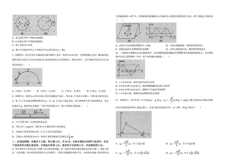 2024届海南天一大联考高三下学期学业水平诊断（五）物理试题+答案02