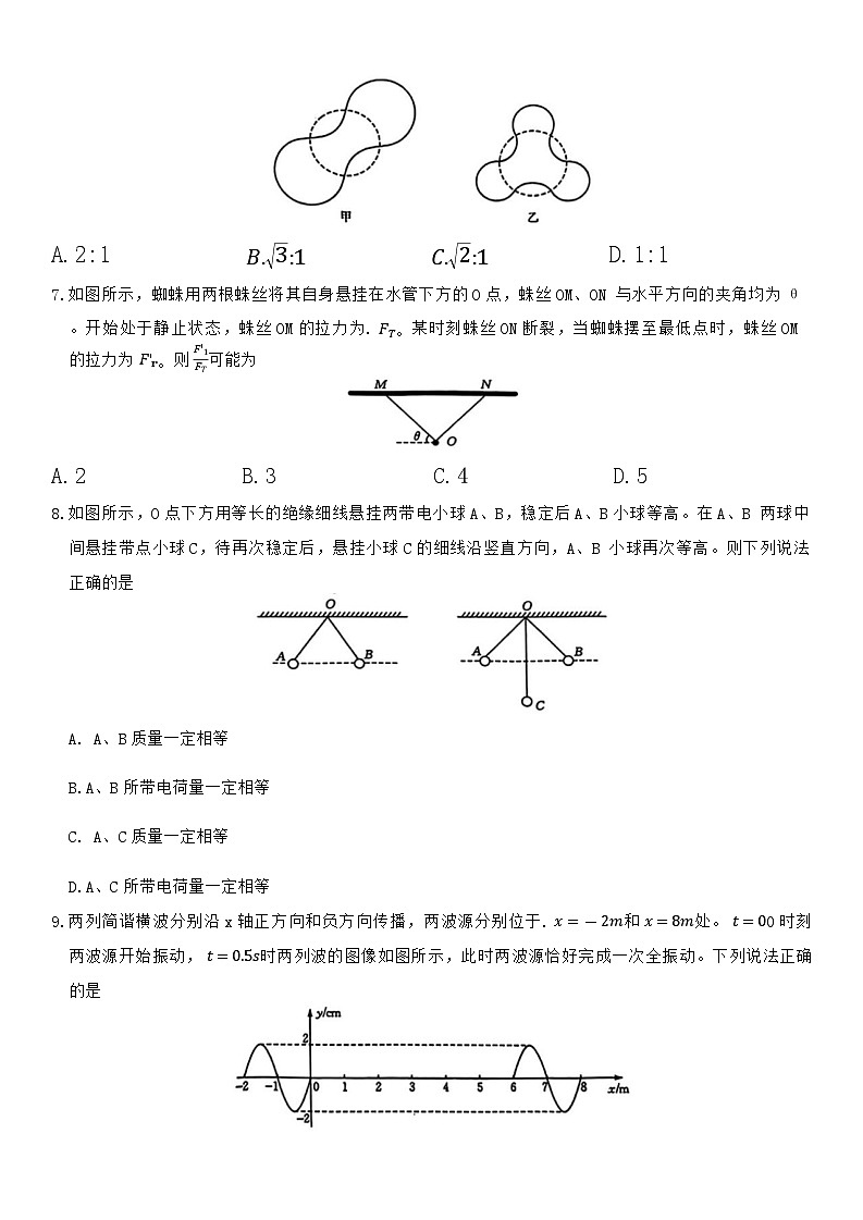 湖北省部分学校2024届高三下学期三模物理试卷（Word版附解析）第3页