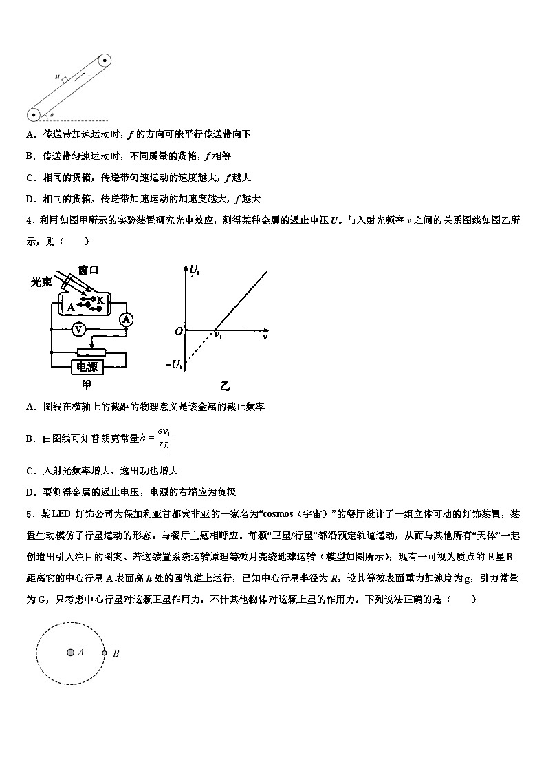 河北省重点中学2024届高三检测试题物理试卷第2页