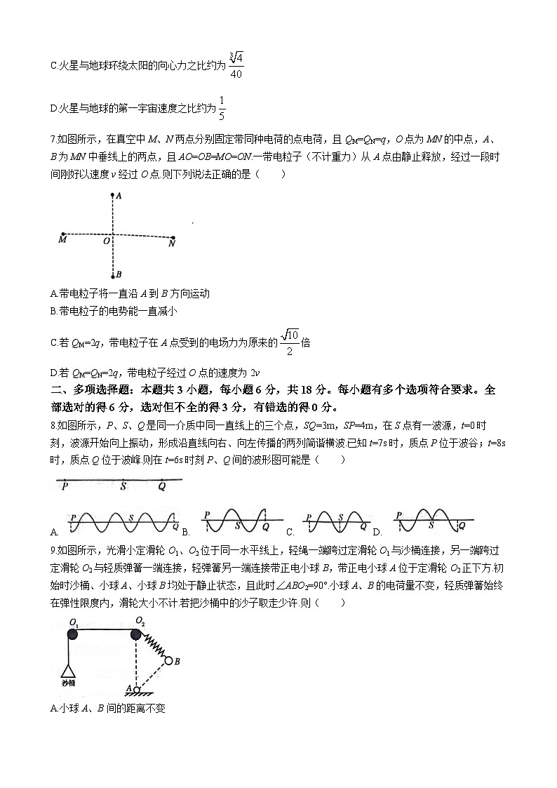 2024届辽宁省部分学校高三下学期联考（六）物理试题第3页