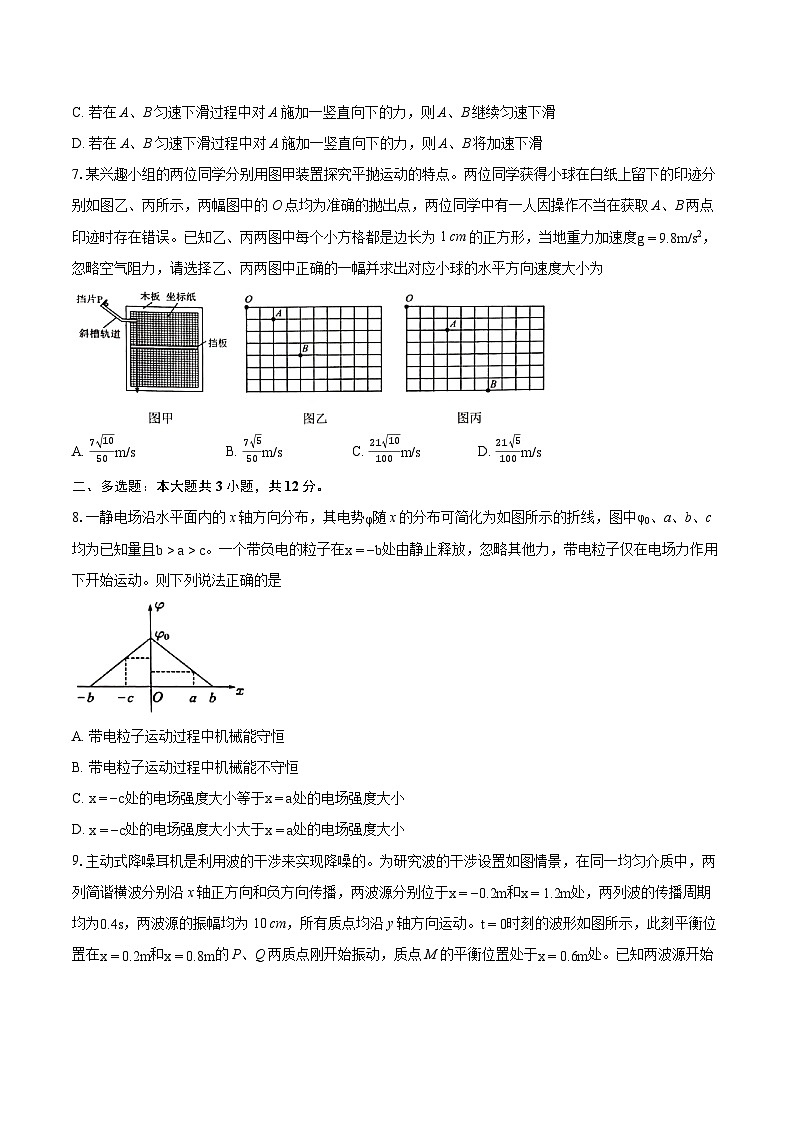 2023-2024学年江西省上饶市高三（第二次）模拟考试物理试卷(含详细答案解析)第3页