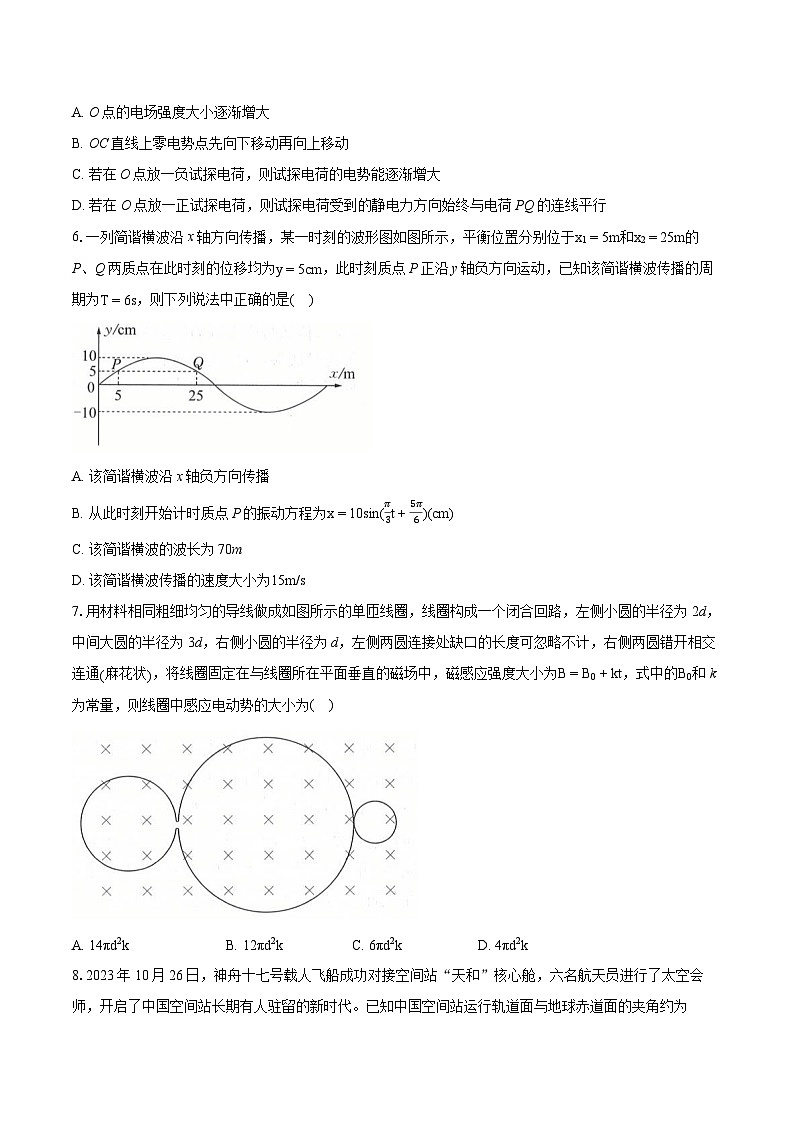 2023-2024学年华大新高考联盟高三教学质量测评物理试卷（4月）(含详细答案解析)第3页
