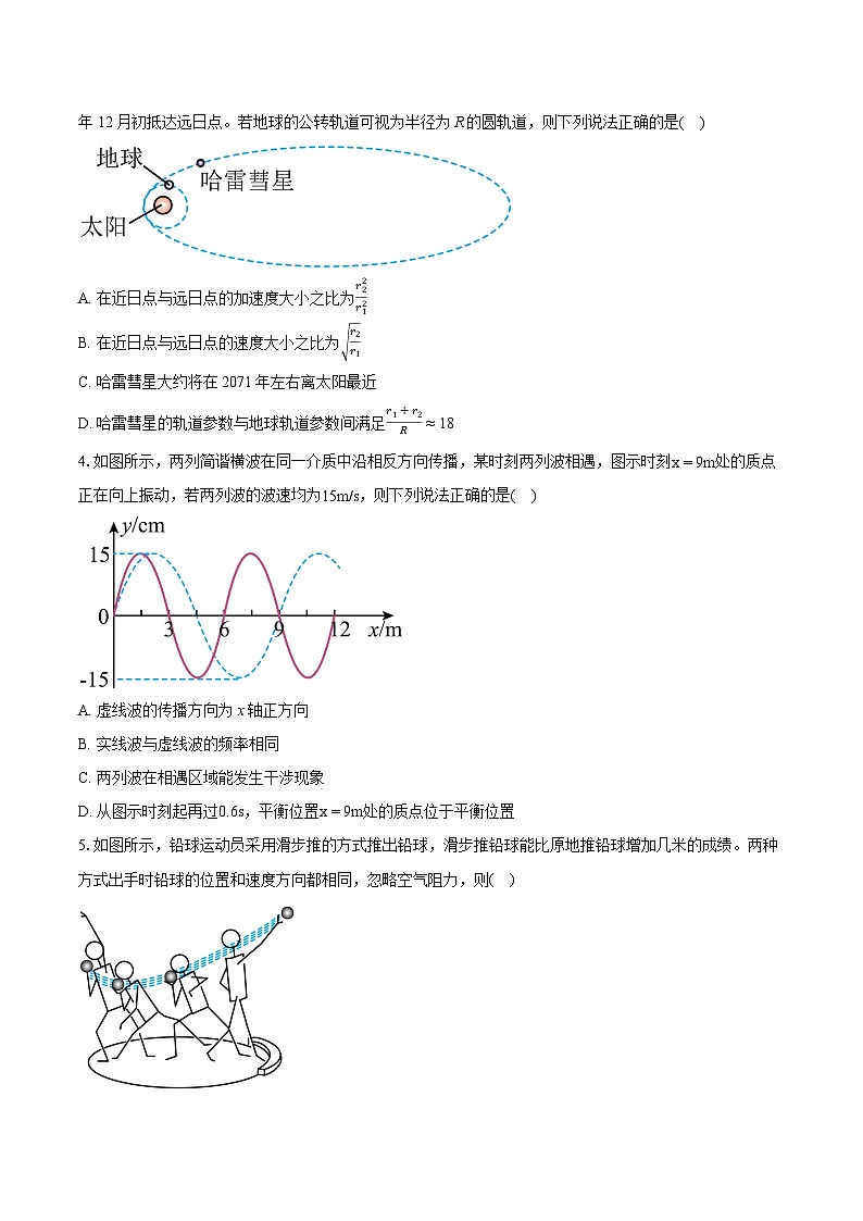 2023-2024学年江苏省兴化市高三调研测试物理试卷（4月）(含详细答案解析)02