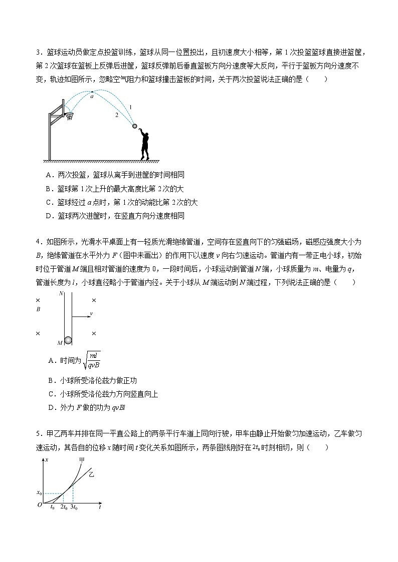 2024年江苏高考物理最后一卷（新情景题）（江苏卷06）（考试版）02