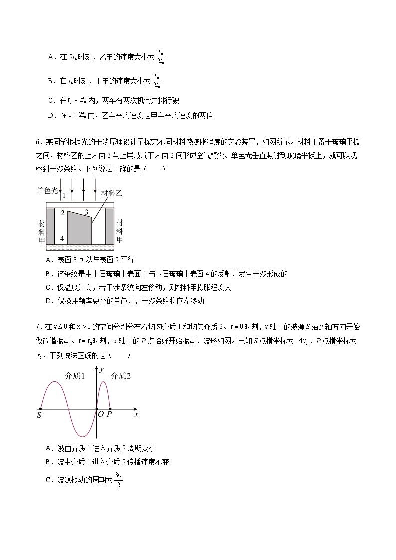 2024年江苏高考物理最后一卷（新情景题）（江苏卷06）（考试版）03