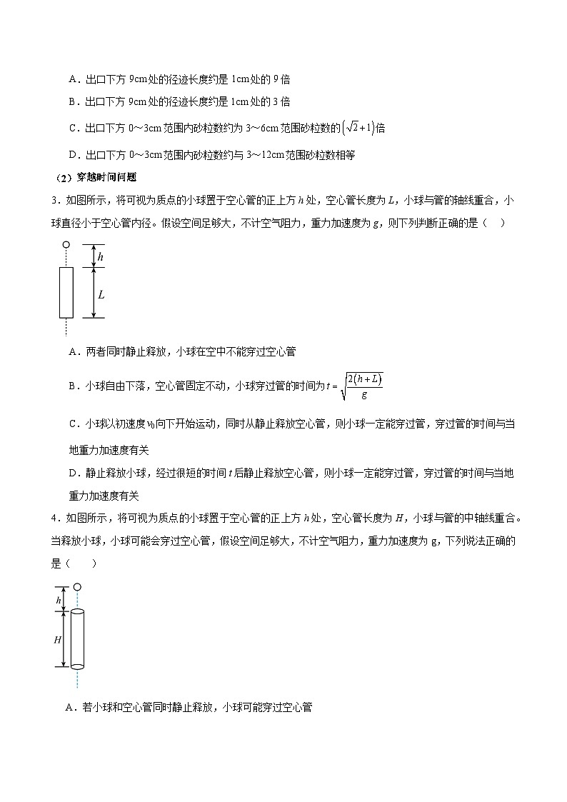 专题03 自由落体运动和竖直上抛运动-【热重难点】最新高考物理一轮复习热点重点难点夯练与提升02