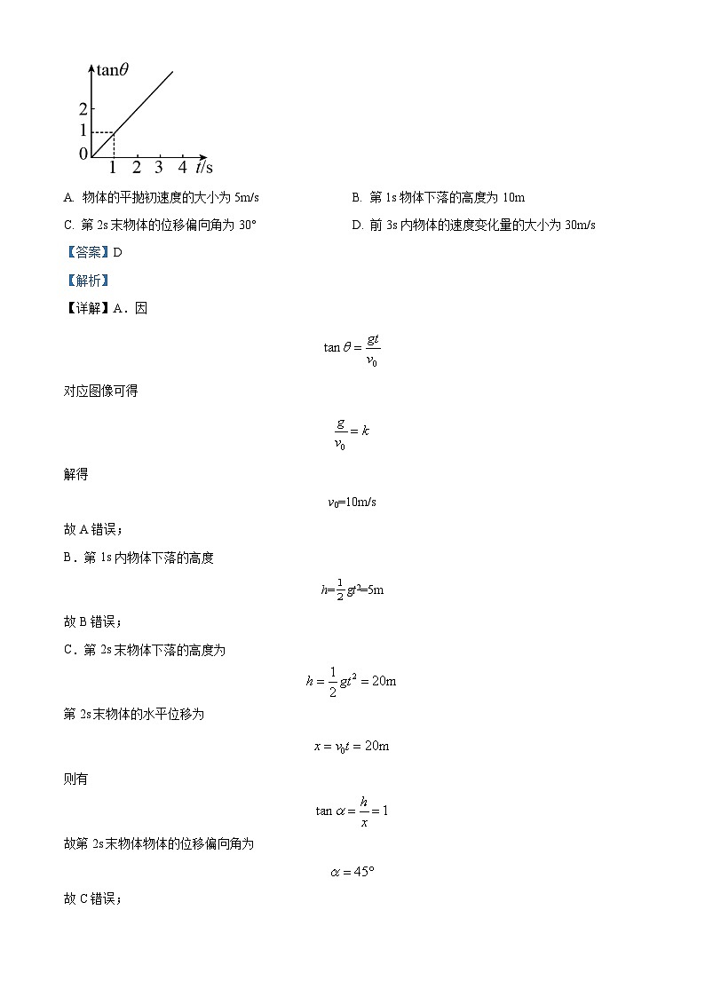 广东省广州市华南师范大学附属中学2023-2024学年高一下学期期中考试物理试卷（解析版）第3页
