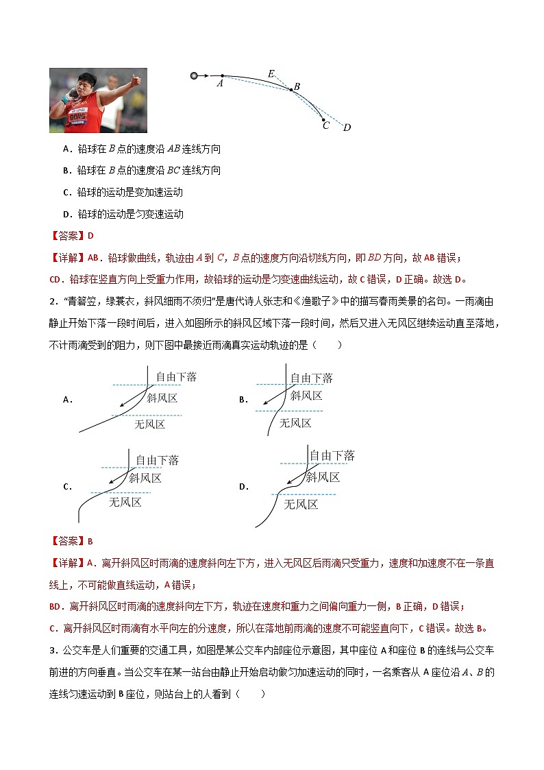 专题20 曲线运动、运动的合成与分解、小船过河和关联速度模型-【热重难点】最新高考物理一轮复习讲义02