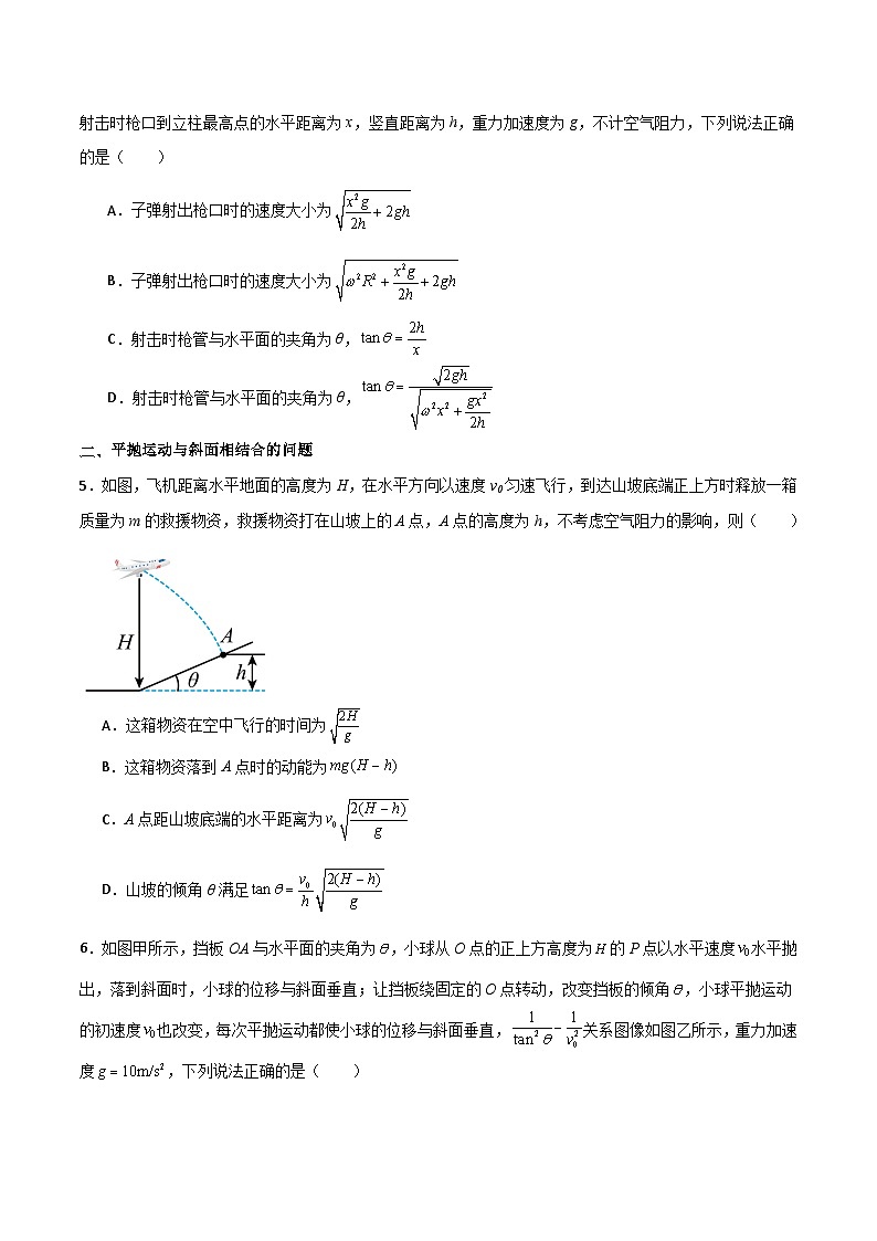 专题21 平抛运动的基本规律和与斜面曲面相结合问题-【热重难点】最新高考物理一轮复习讲义03