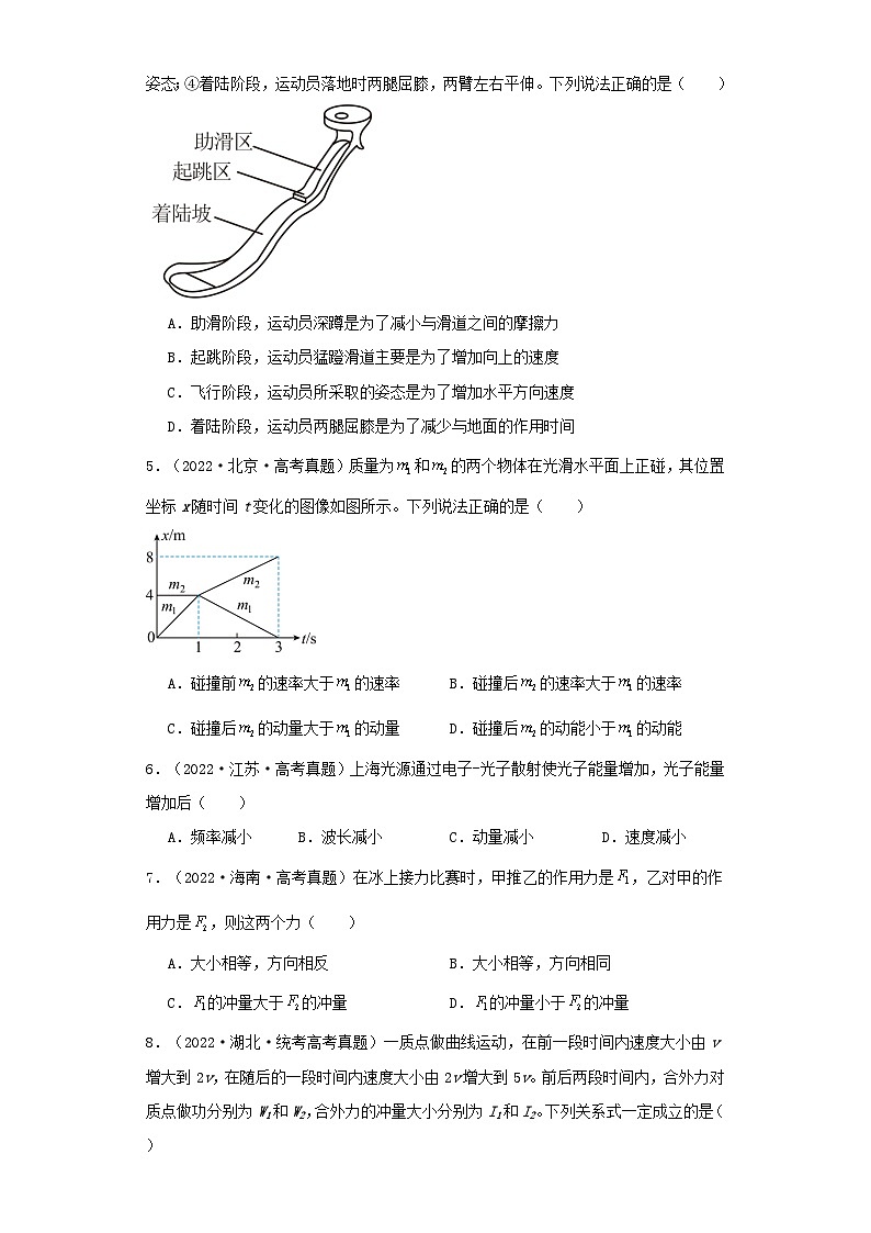 2019_2023近五年高考物理真题分类训练专题12动量学生版第2页