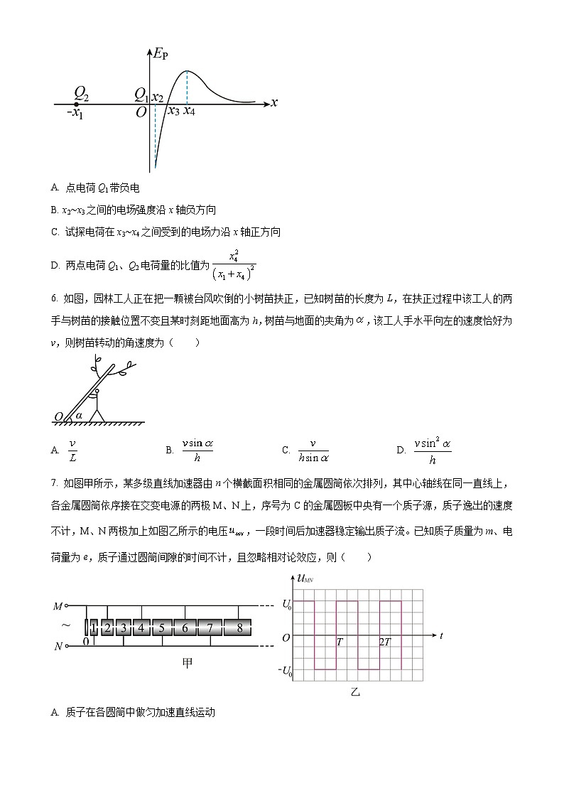 河北省保定市部分学校2023-2024学年高一下学期期中考试物理试卷（Word版附解析）03