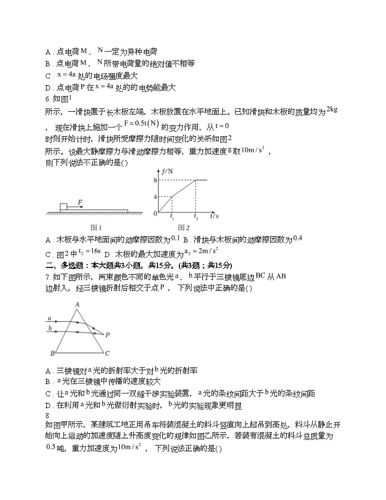 重庆市第十一名校教育集团2024年高考物理模拟试卷（七）第3页