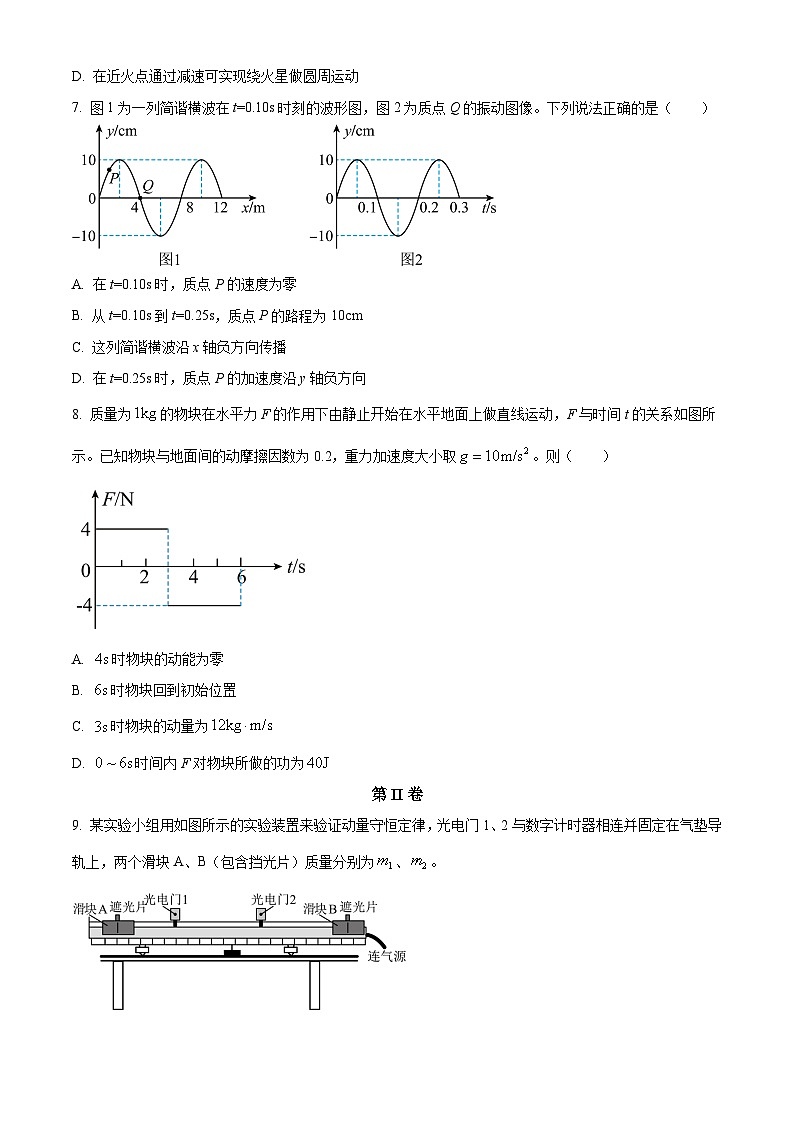 2024天津河北区高三下学期二模试题物理含解析03