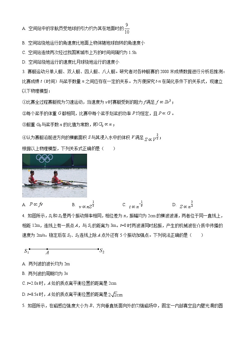 安徽省江淮十校2024届高三下学期三模联考物理试卷（Word版附解析）02
