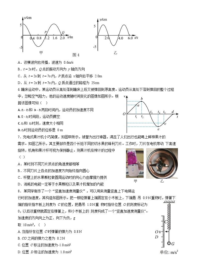 199，北京市第一七一中学2023-2024学年高三上学期8月月考物理试卷02