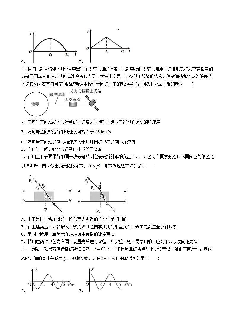 2024届辽宁省丹东市高三下学期总复习质量测试（二）物理试题（Word版）第2页