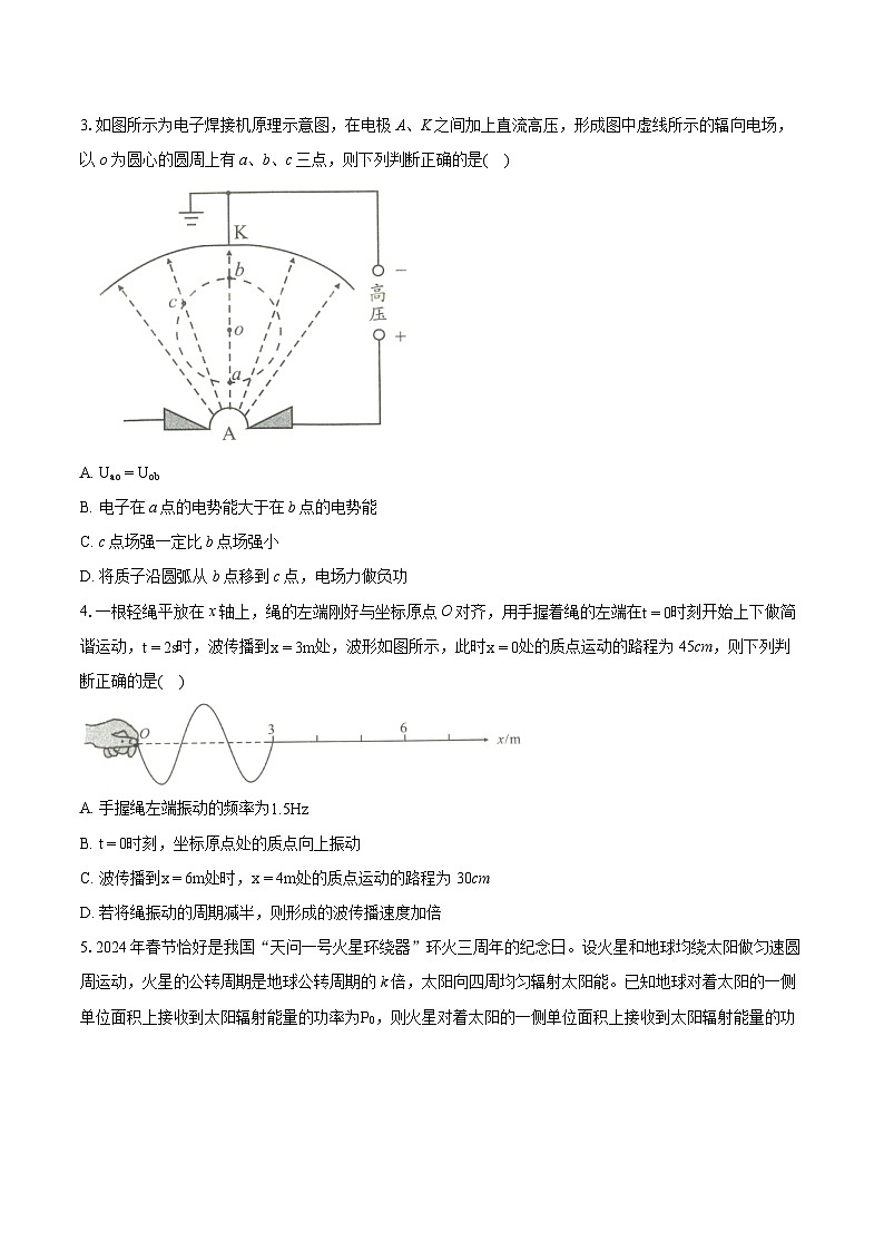 2023-2024学年安徽省A10联盟高三最后一卷物理试卷（含详细答案解析）02