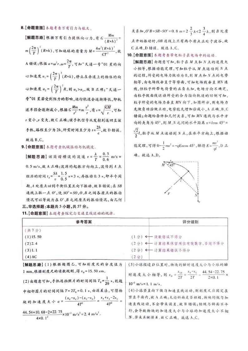 2024届重庆市第一中学校高三下学期模拟预测物理试题03