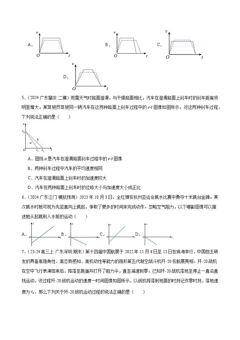 专题01 运动学图像-【冲刺专练】2024年高考物理二轮复习考点冲刺专练精讲03