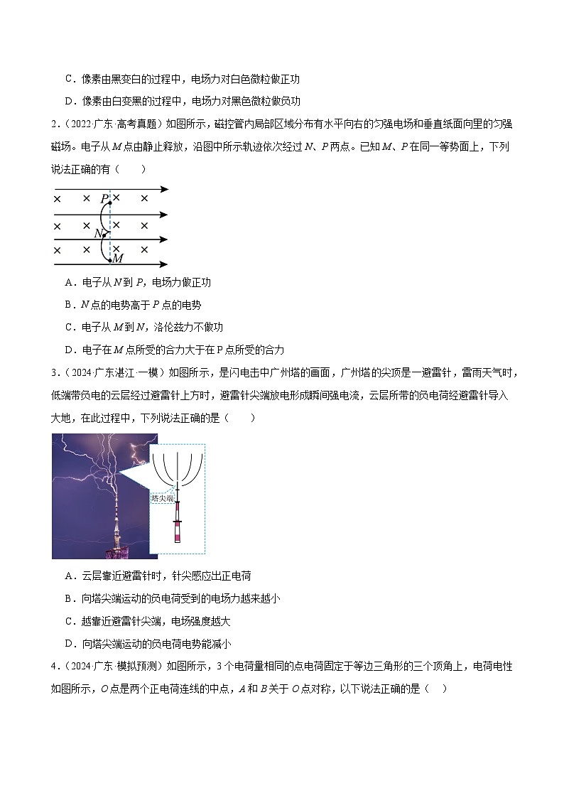 专题06 静电场-【冲刺专练】2024年高考物理二轮复习考点冲刺专练精讲02